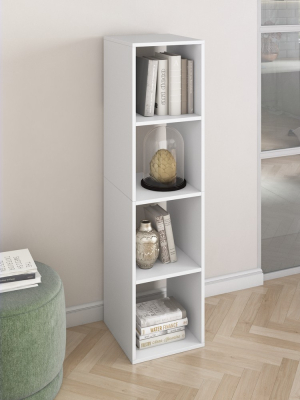 Ник стеллаж 4 ячейки (Белый снег 355х301х1400)